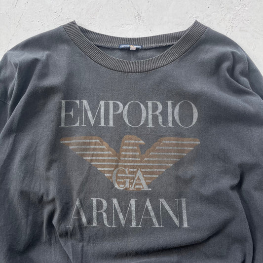 1980s emporio armani graphic pullover