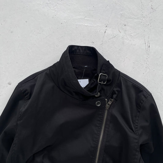 fw2012 armani exchange asymmetrical zip jacket