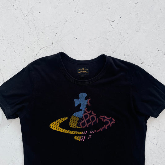 2000s vivienne westwood anglomania black orb tee