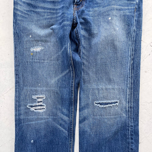 vintage 502 levis w/sashiko repair