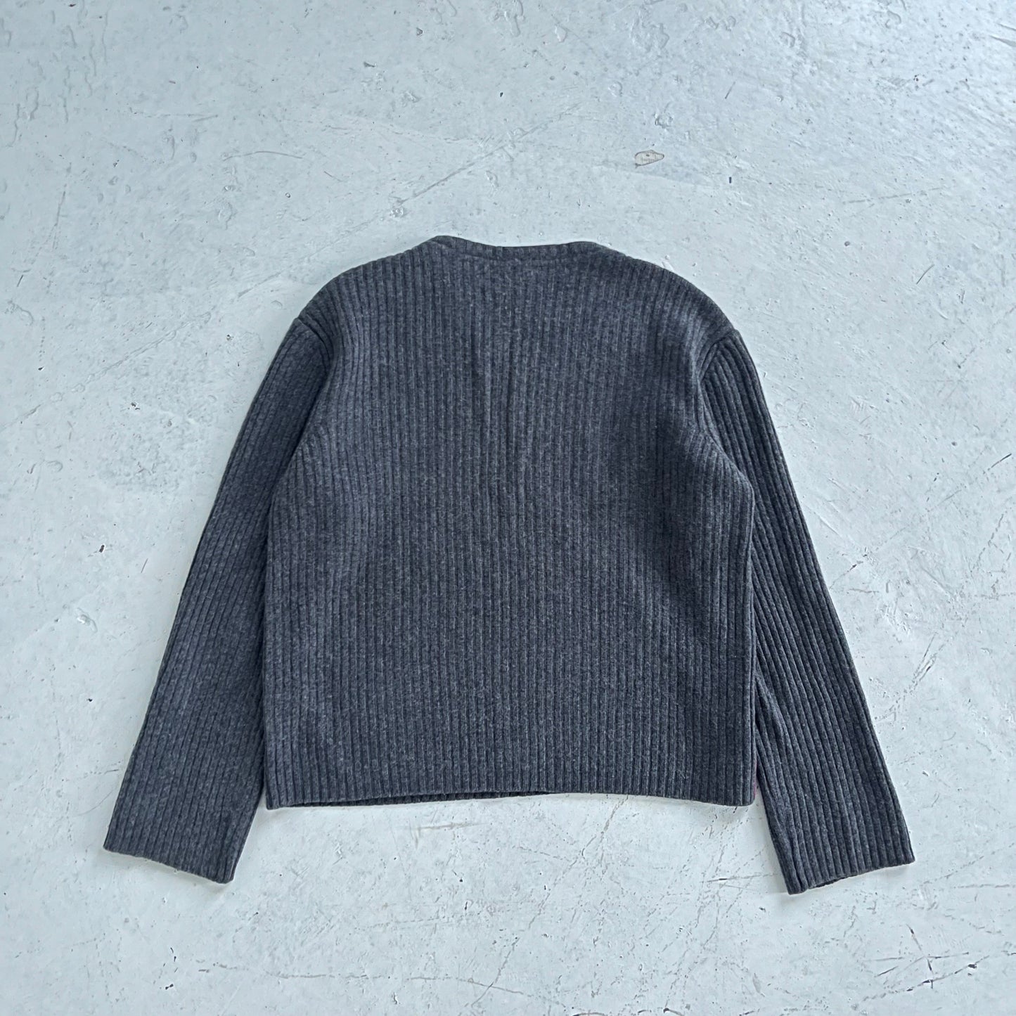 vintage armani jeans neck zip knit