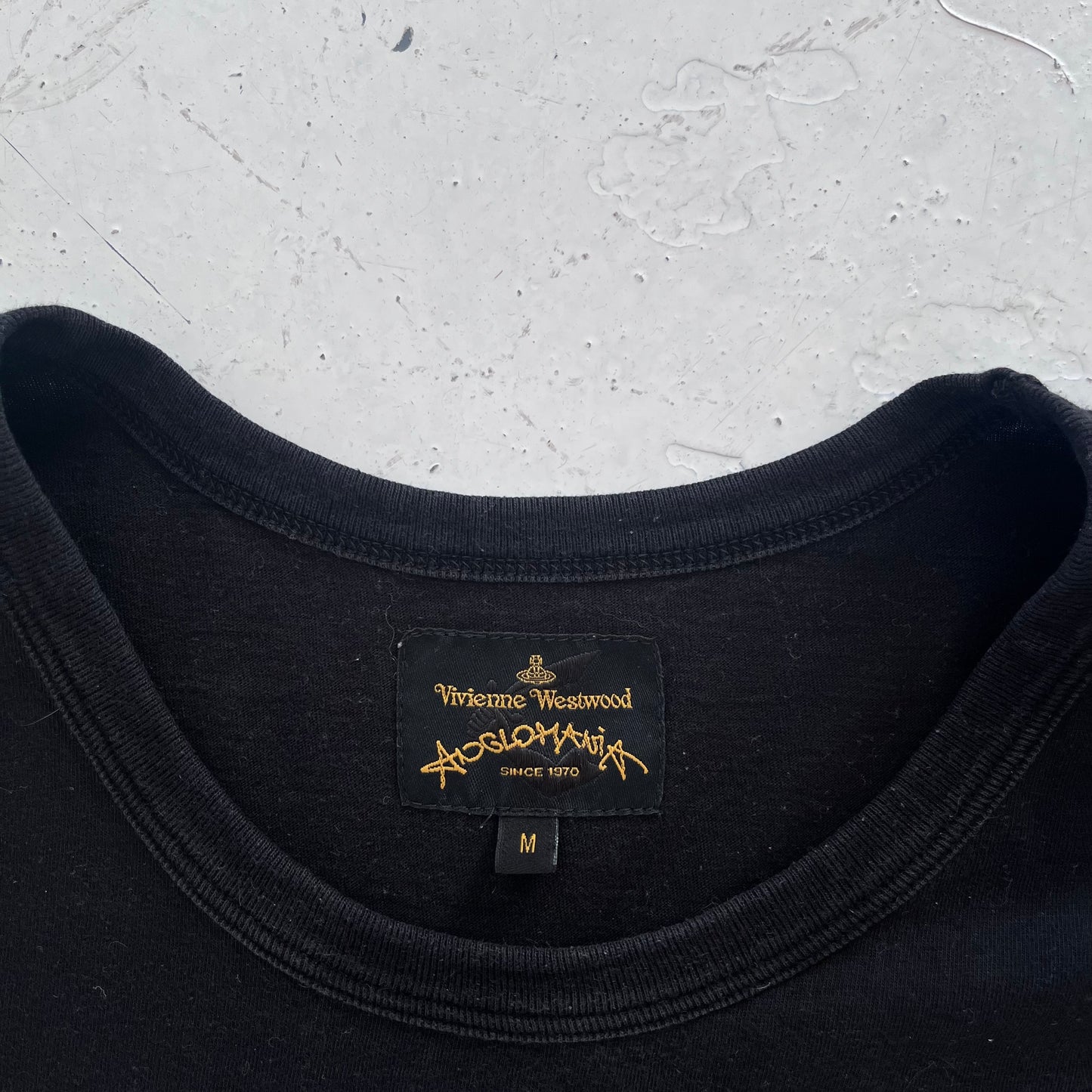 2000s vivienne westwood anglomania black orb tee