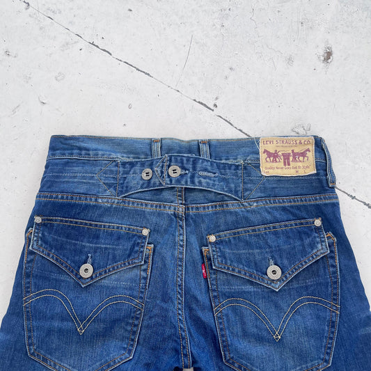 vintage 503 levis buckleback shorts