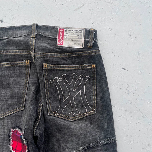 fw2008 supreme x neighborhood jeans