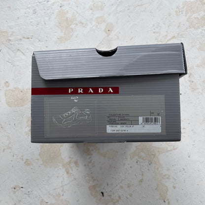 2000s prada sport americas cups matte leather trainers