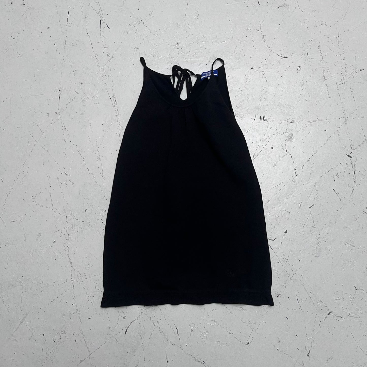 2000s burberry blue label black top