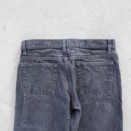 1990s helmut lang grey bootcut denim