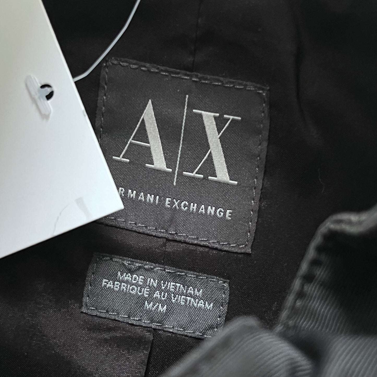 fw2012 armani exchange asymmetrical zip jacket