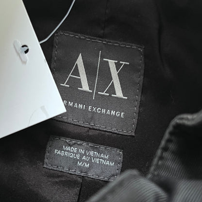 fw2012 armani exchange asymmetrical zip jacket