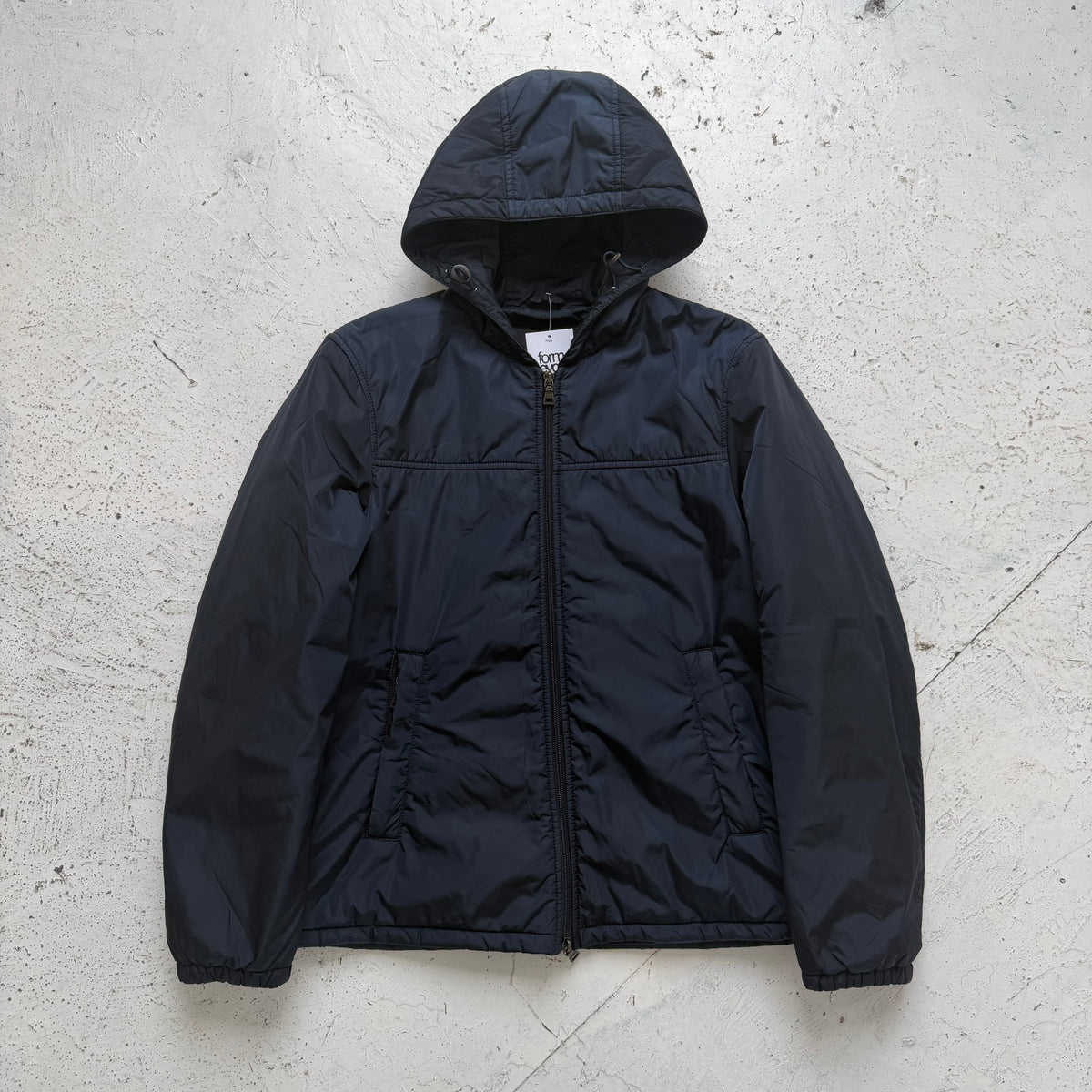 2000s prada mainline iridescent hooded padded jacket