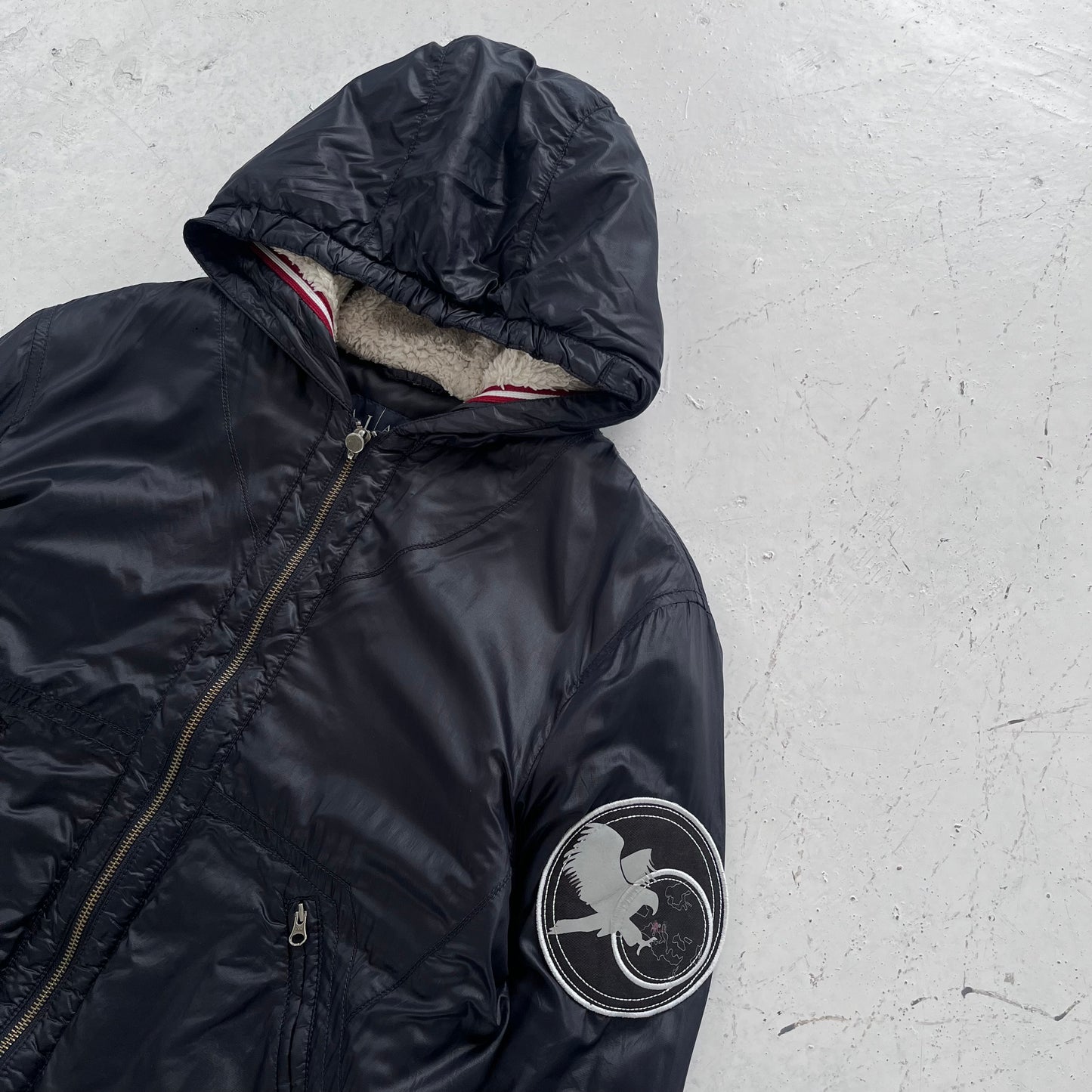2000s armani jeans eagle jacket