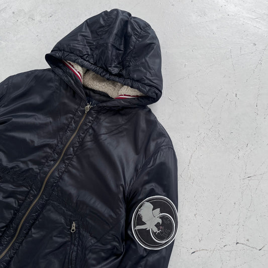 2000s armani jeans eagle jacket