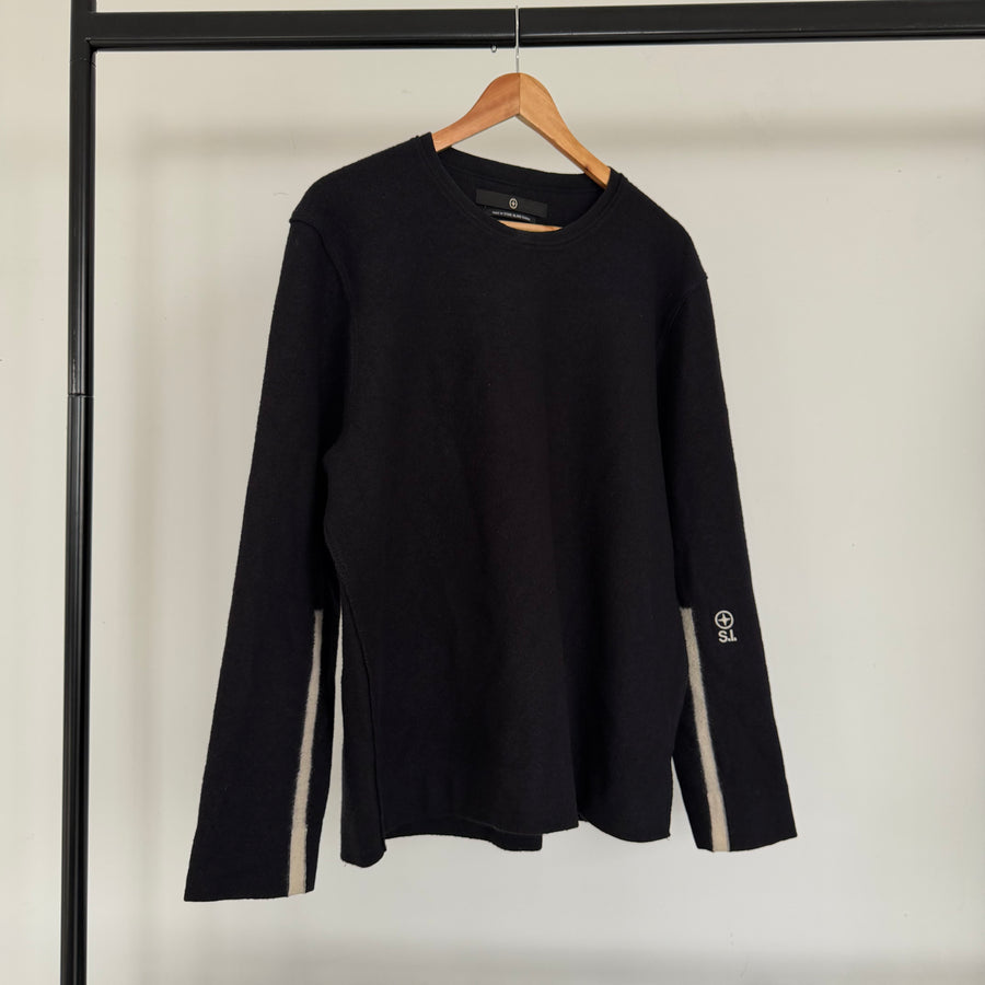 aw2006 stone island denims wool knit jumper