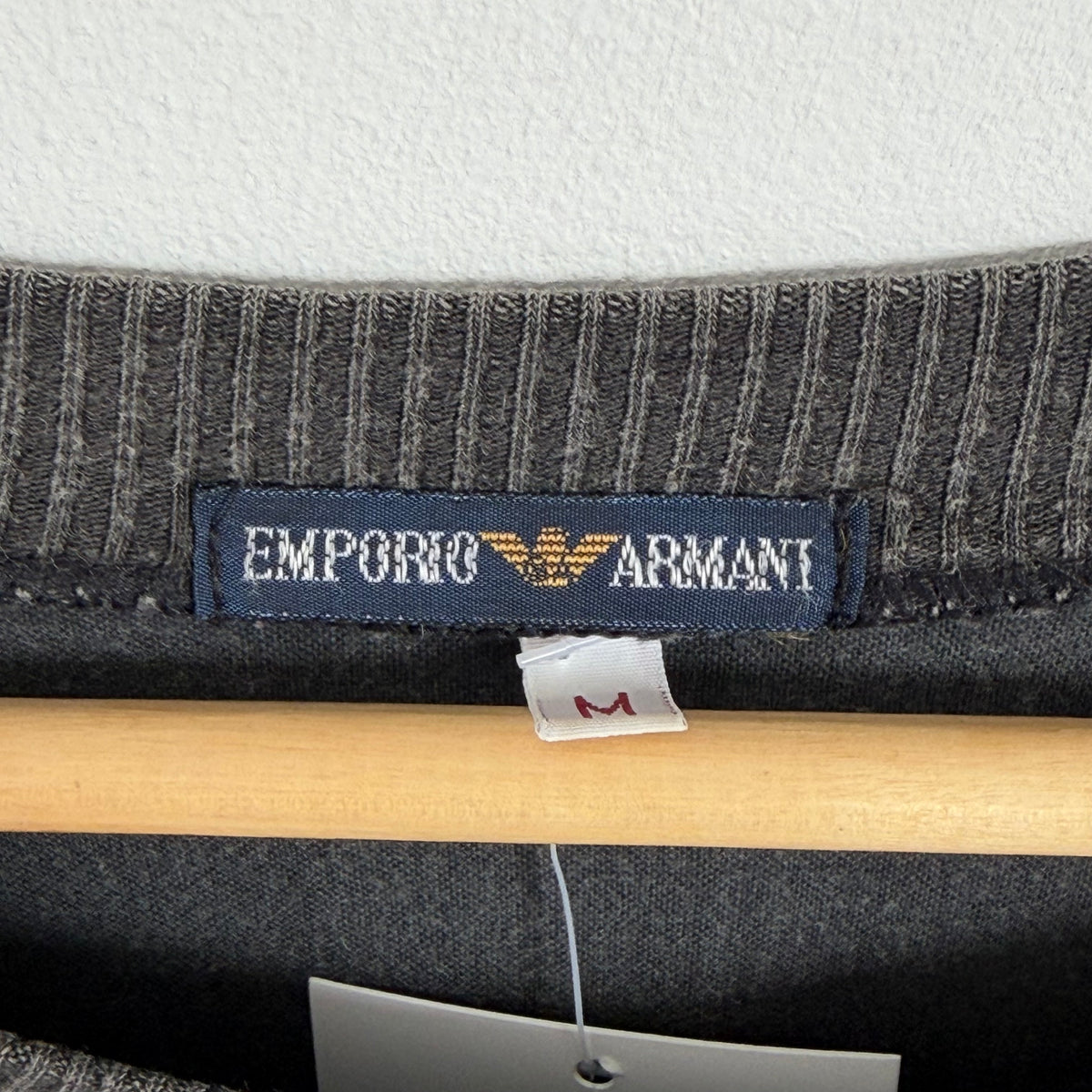 1980s emporio armani graphic pullover sweater