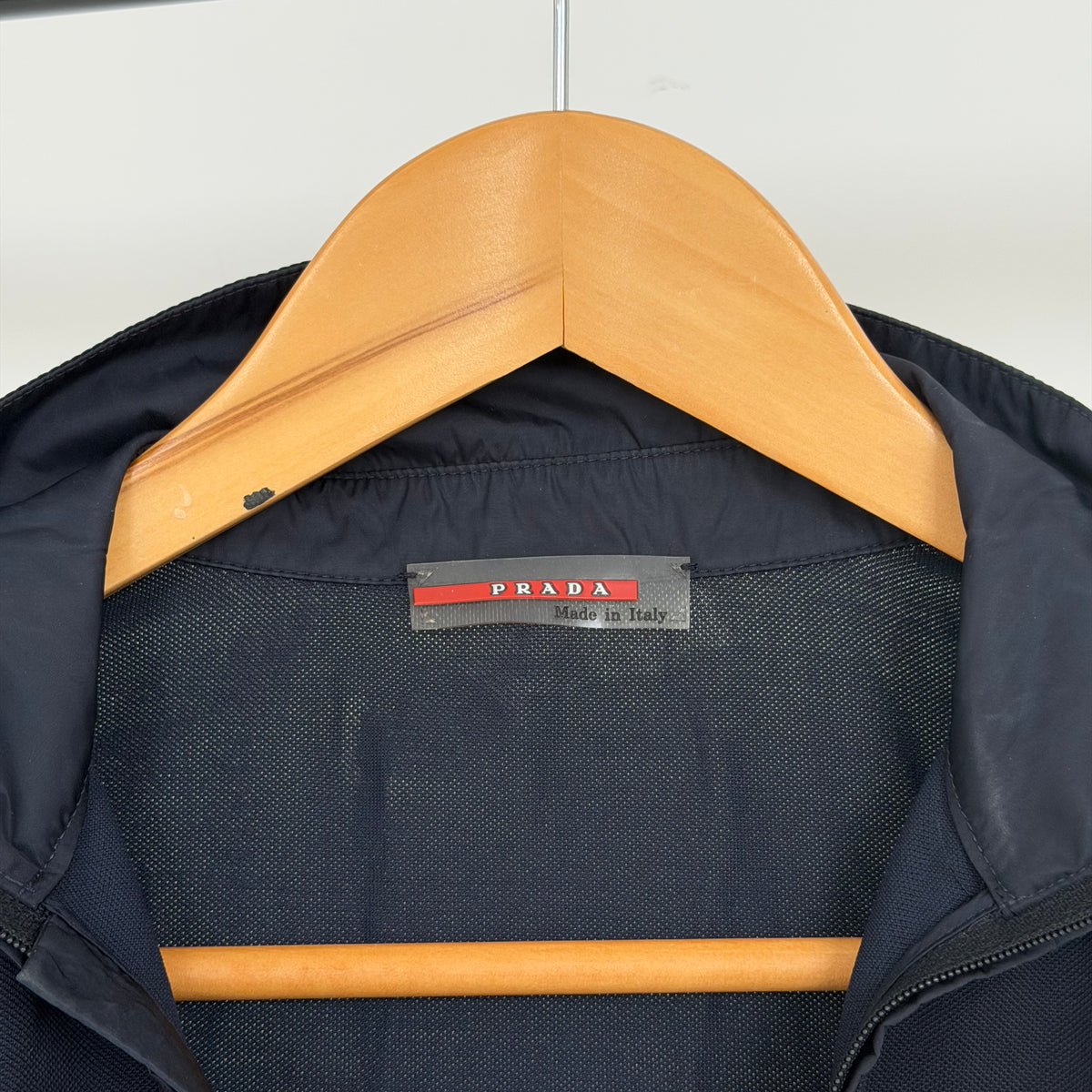 ss1999 prada sport zip up sleeveless top