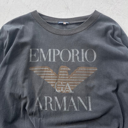1980s emporio armani graphic pullover