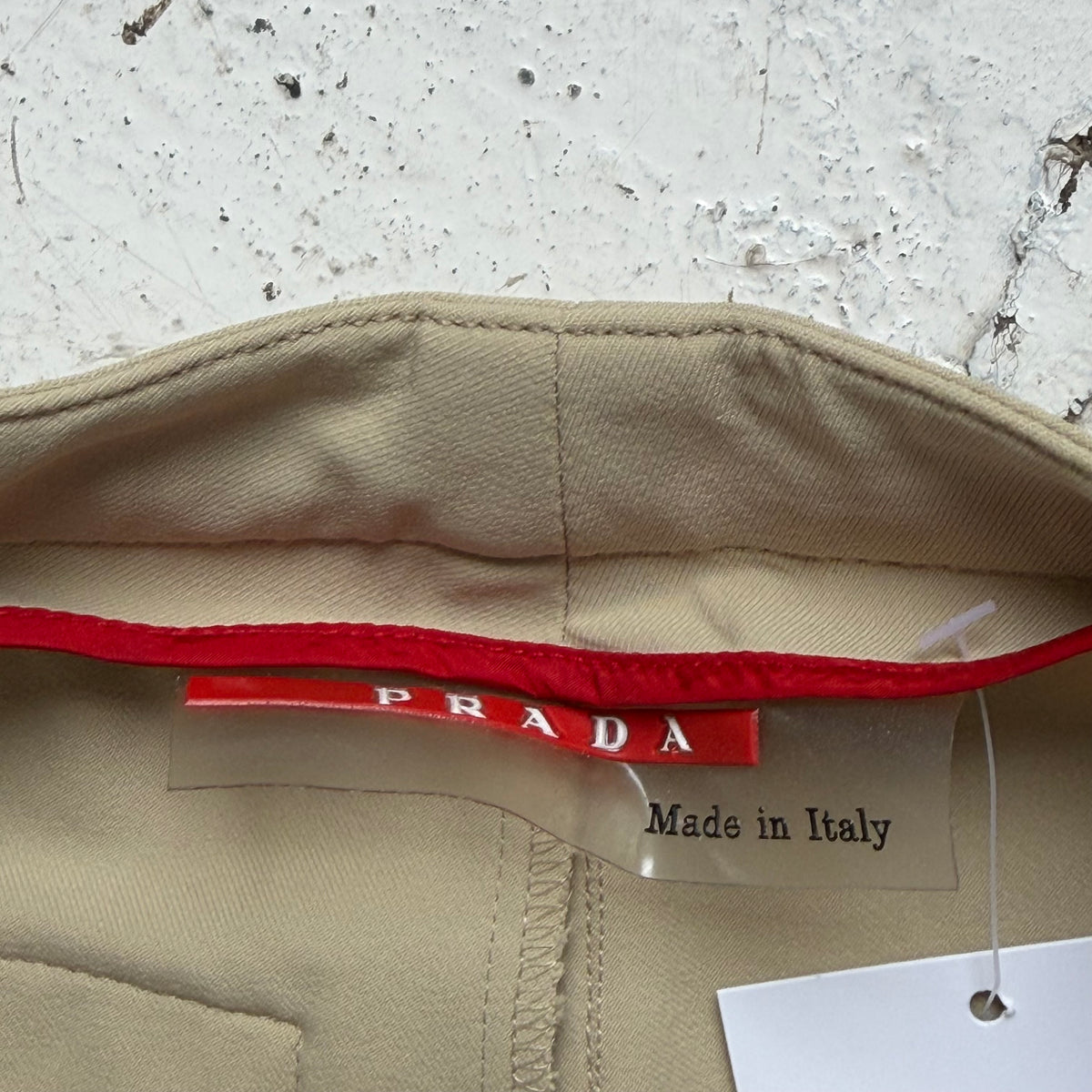 ss2000 prada sport nylon slim fit trousers