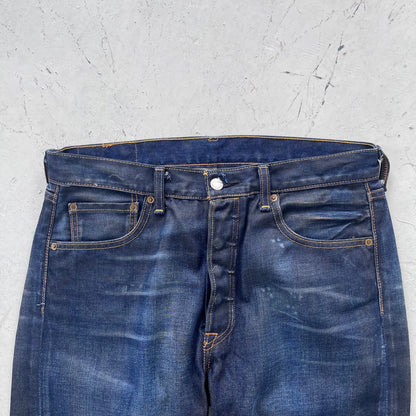 vintage 501 levis faded indigo denim jeans