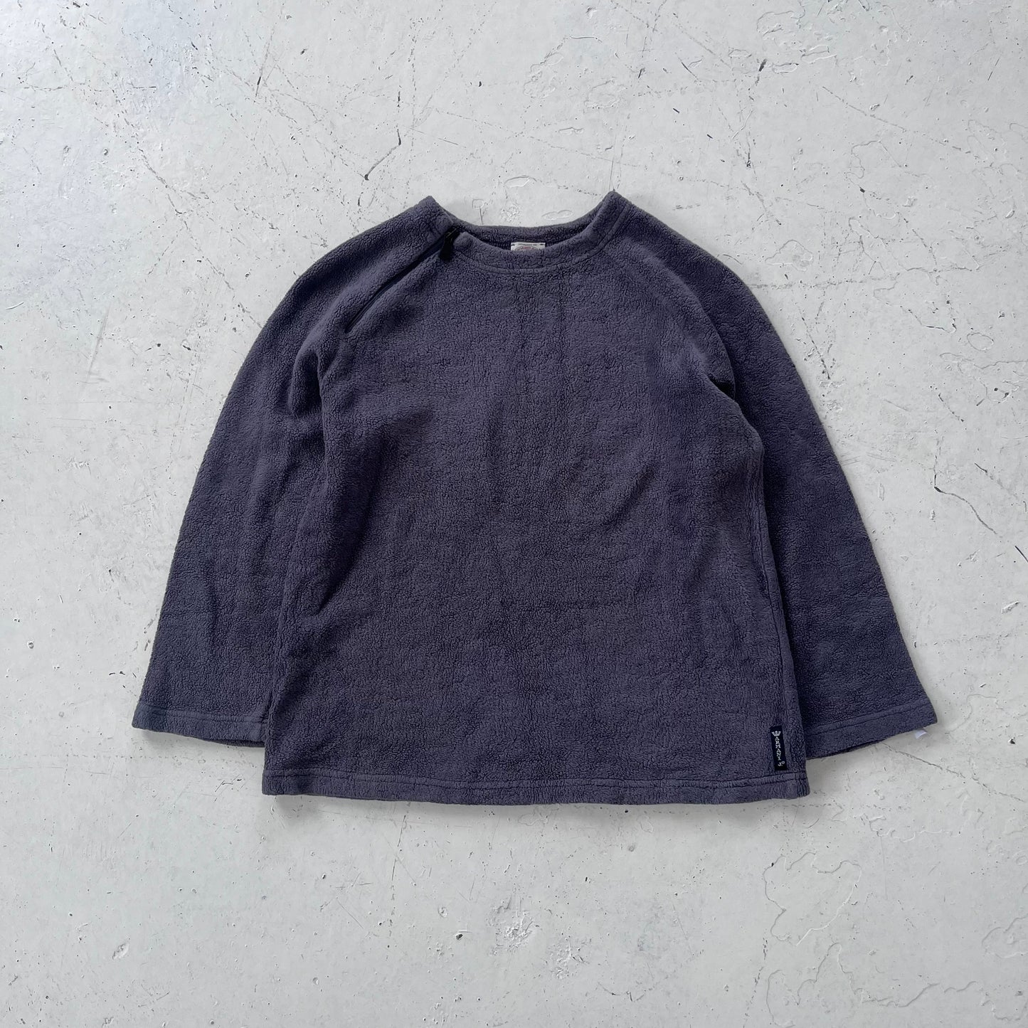 1990s armani jeans neck zip fleece
