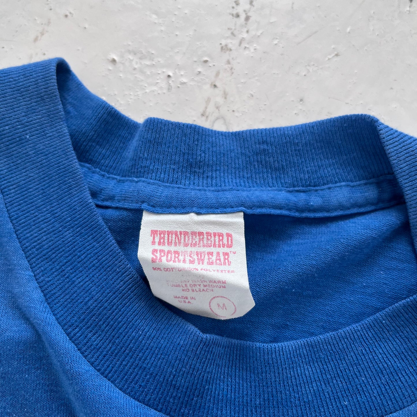 1980s blue graphic tee
