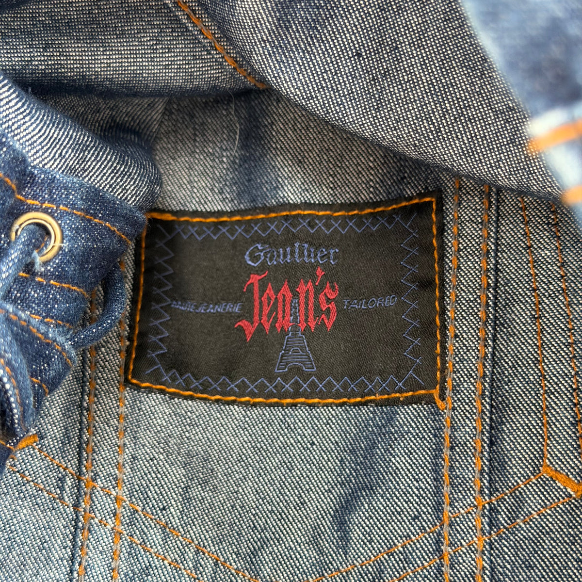 1990s jean paul gaultier corset denim jacket