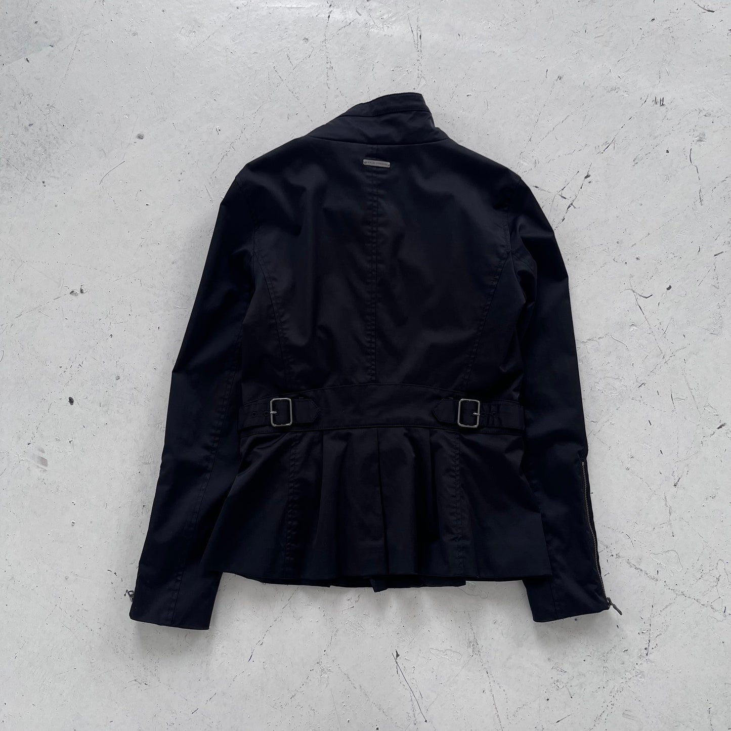 fw2012 armani exchange asymmetrical zip jacket