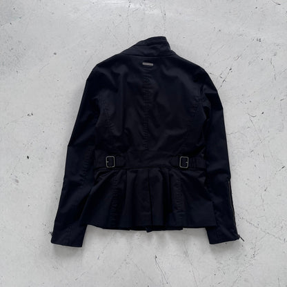 fw2012 armani exchange asymmetrical zip jacket
