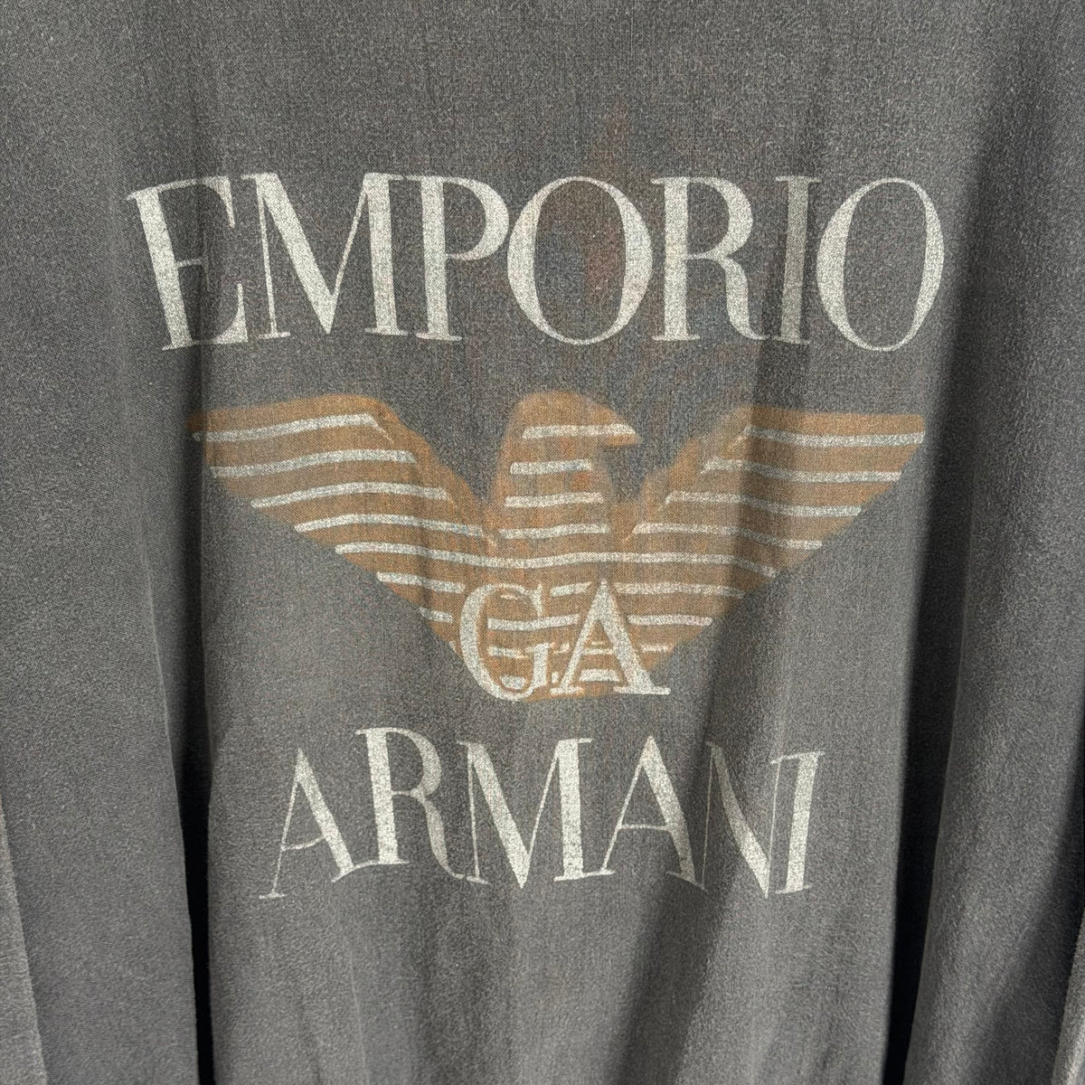 1980s emporio armani graphic pullover sweater