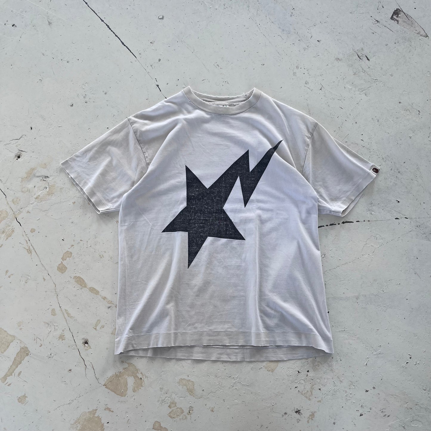 2000s thrashed bape tee