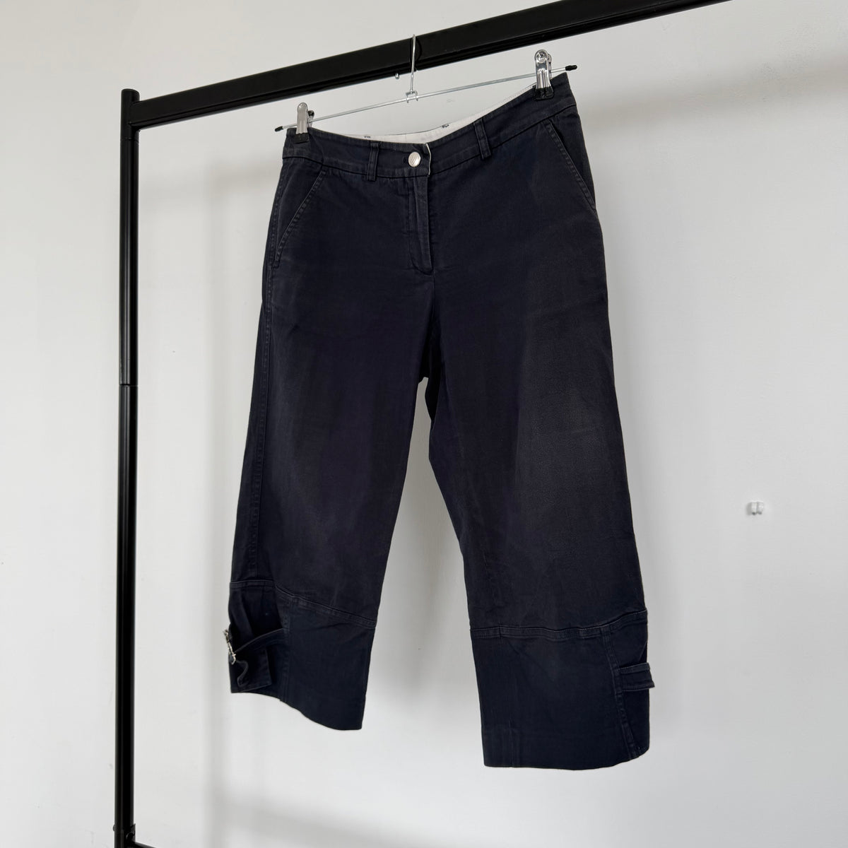 2000s emporio armani buckle capris