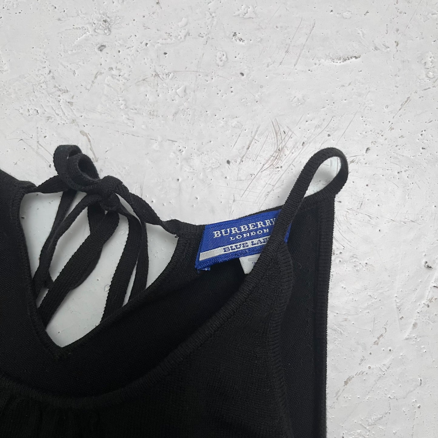 2000s burberry blue label black top