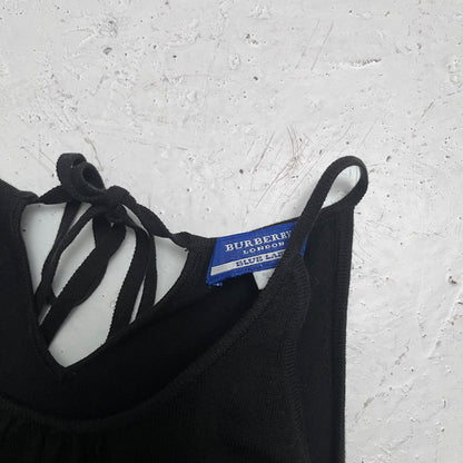 2000s burberry blue label black top