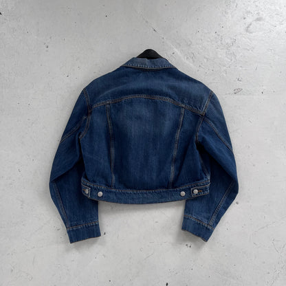 ss2022 alexander mcqueen denim/leather jacket