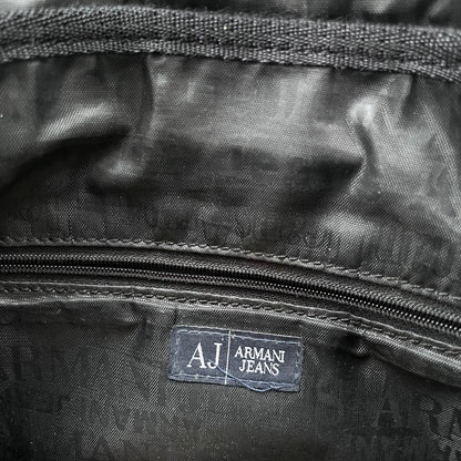 2000s armani jeans nylon crossbody bag