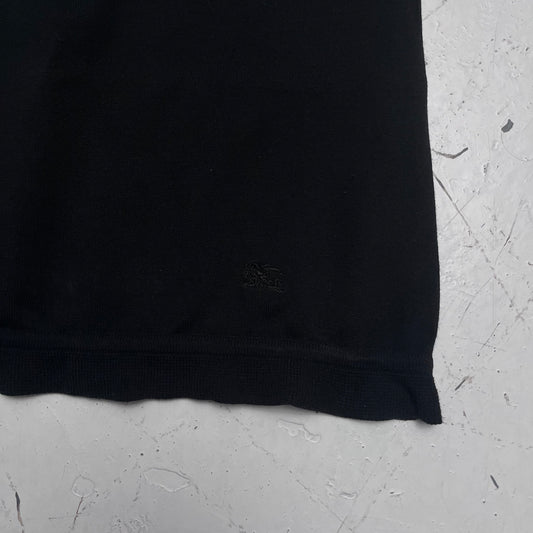 2000s burberry blue label black top