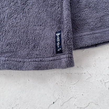 1990s armani jeans neck zip fleece