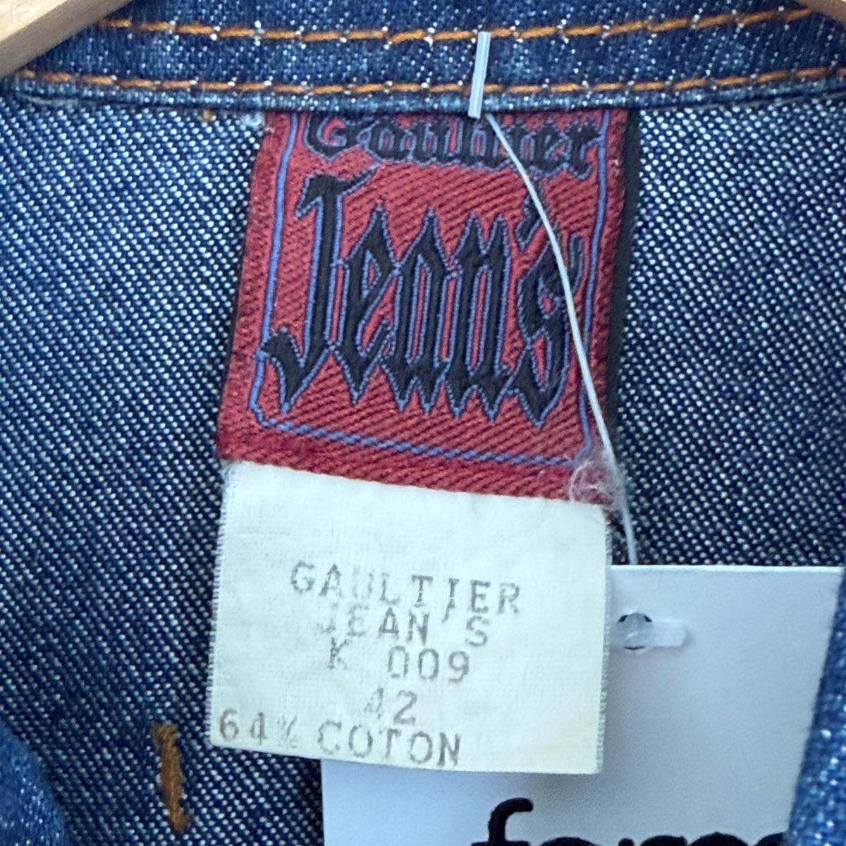 1990s jean paul gaultier corset denim jacket