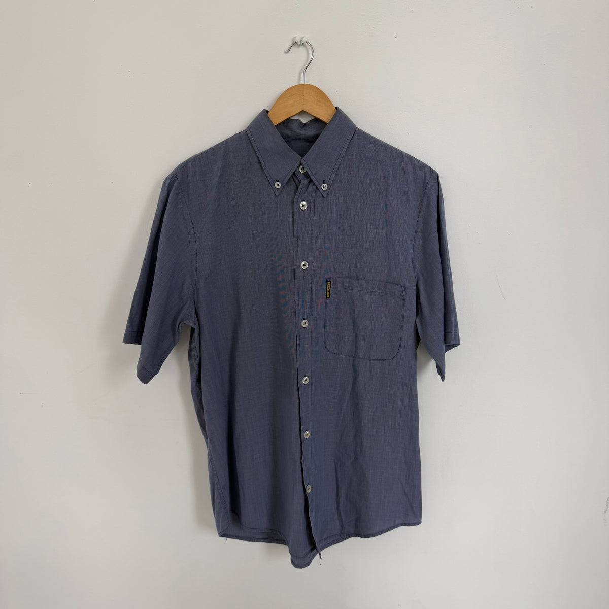 1990s armani jeans short sleeve button up shirt