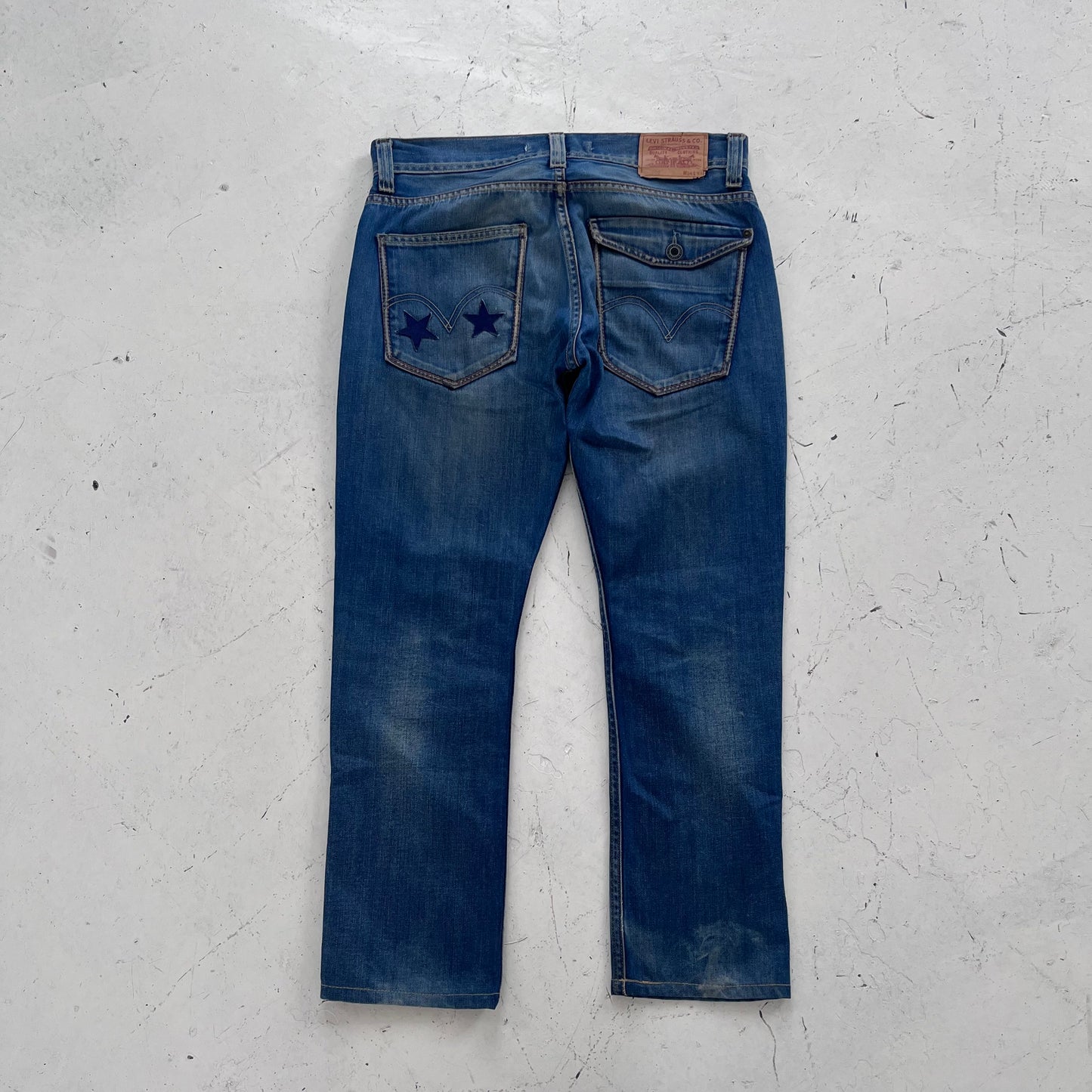 vintage 506 levis patchwork jeans