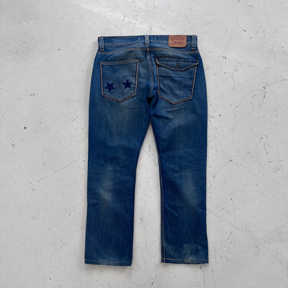 vintage 506 levis patchwork jeans