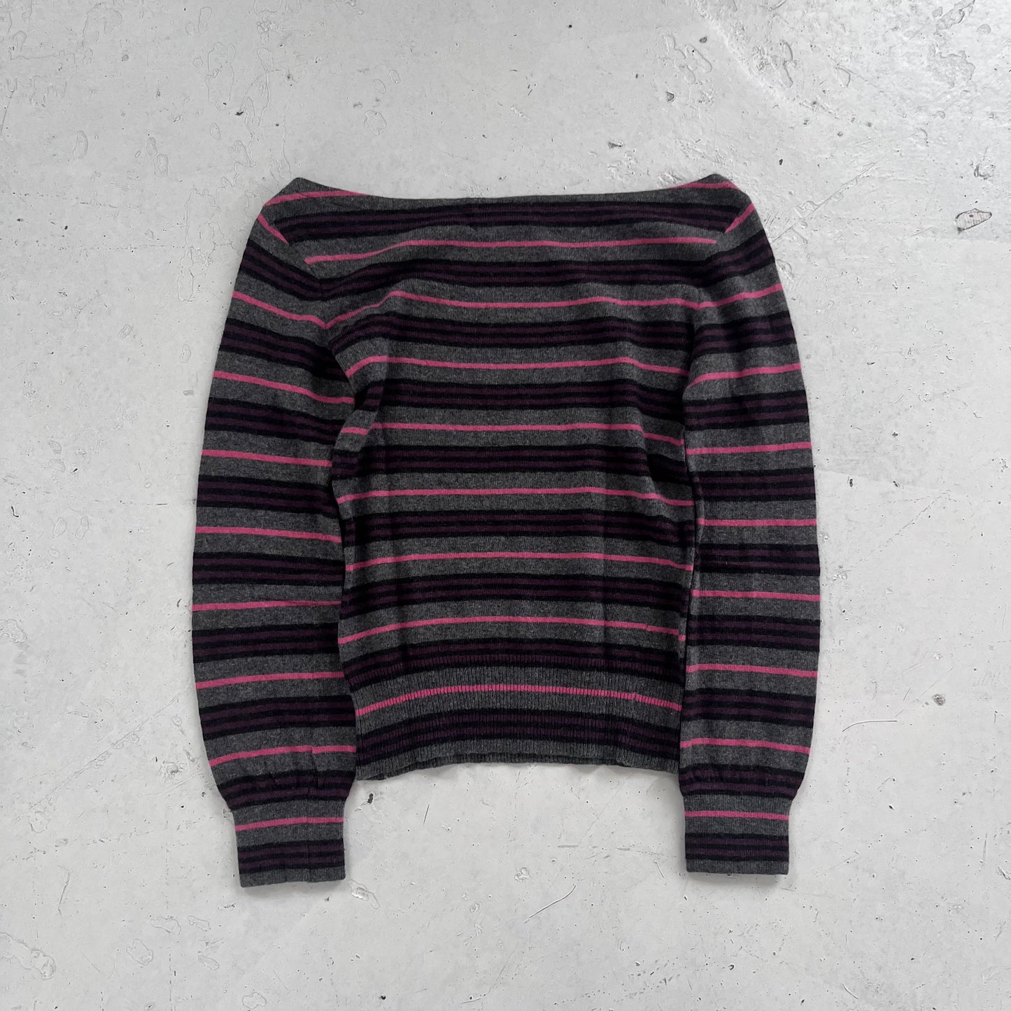 2000s burberry blue label striped knit