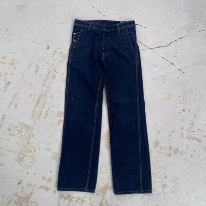 2000s diesel buckle back jeans