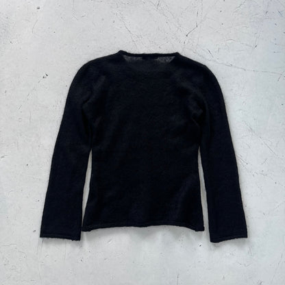 1990s emporio armani sheer mohair knit