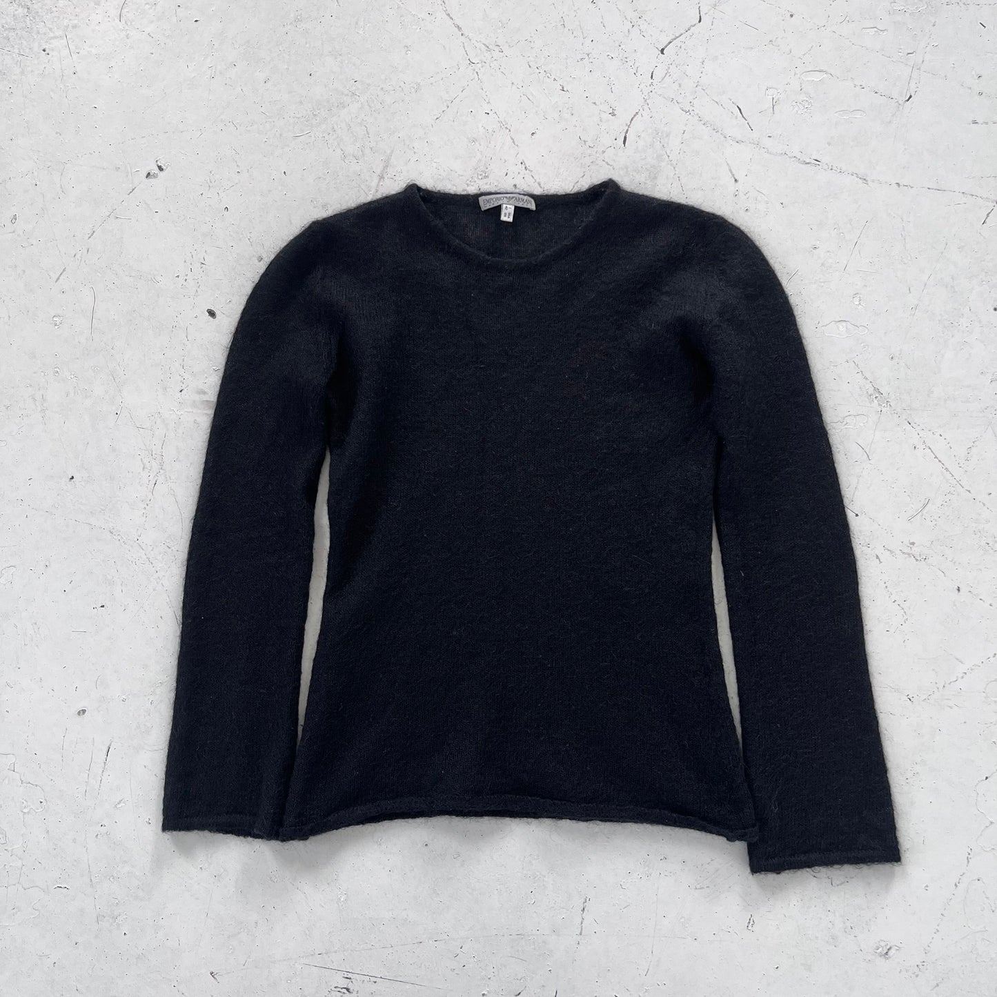 1990s emporio armani sheer mohair knit