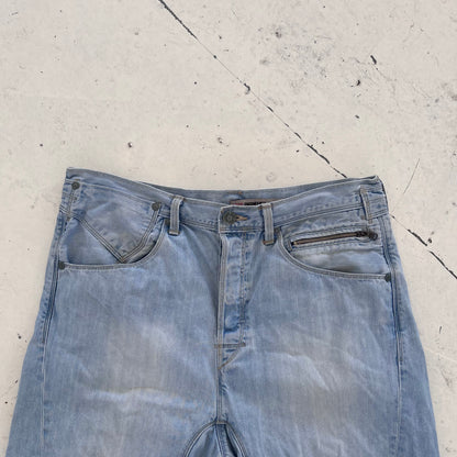 vintage levis engineered buckleback shorts