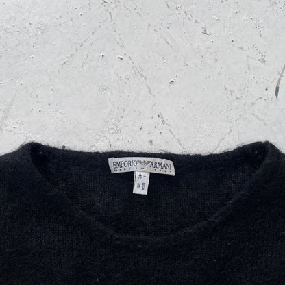 1990s emporio armani sheer mohair knit