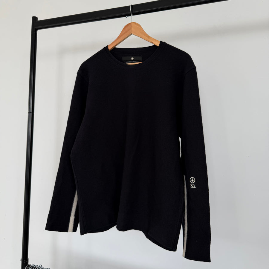 aw2006 stone island denims wool knit jumper