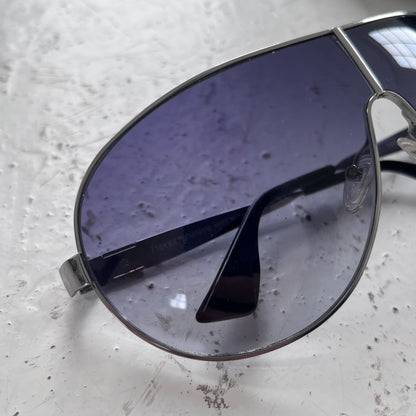 2000s emporio armani violet/silver sunglasses