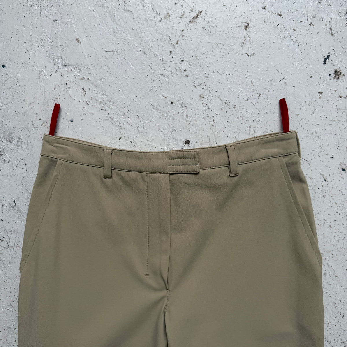 ss2000 prada sport nylon slim fit trousers