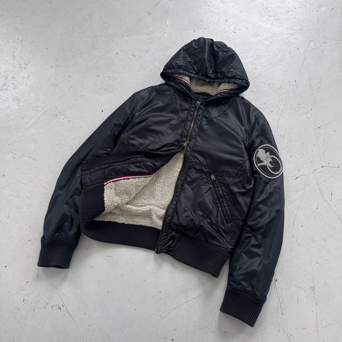 2000s armani jeans eagle jacket